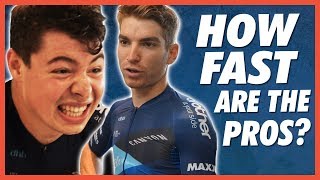 How FAST Are Pro Cyclists Average Joe Vs Pro [upl. by Champ]