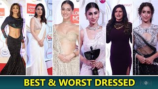 Best amp Worst Dressed At Lokmat Awards  Shilpa Malaika Ananya Nushrratt Sanya Malhotra amp More [upl. by Anairam]