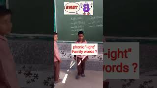 Phonic quotight quotFamily words classactivity education school [upl. by Idieh]