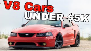 Cheap V8 Cars Under 5000  Best Cars Under 5k [upl. by Hnahym]