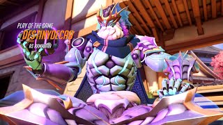 Overwatch 2  Play of the Game  Poseidon Brings the Waves in Hanamura [upl. by Halsted38]