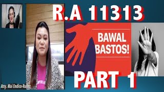 GAD EPISODE 5 Republic Act 11313 Part 1 Safe Spaces ActTeachers CornerLynampLloyd [upl. by Niamor]