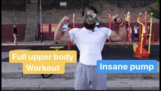 Full upper body workout with Calisthenics Intermediate amp Beginner [upl. by Nylssej]