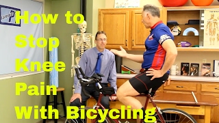 How to Stop Knee Pain with Bicycling Stretches Exercises amp Adjustments [upl. by Aissak958]