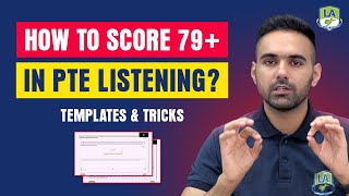 How to score 79 in PTE Listening  Tips Tricks Strategies amp Templates  Practice Plan [upl. by Sheline]