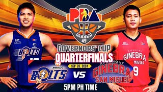 🔴LIVE PBAGINEBRA VS MERALCO BOLTS LIVE SCORE amp COMMENTARY pbalive ginebralive [upl. by Aivatahs46]