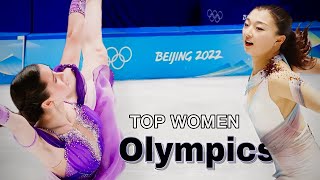 Top WOMEN contenders for the Olympics  Beijing 2022 figure skating [upl. by Yedrahs]