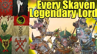 The Skaven Legendary Lords Who Lead Playable Skaven Clans in Warhammer3 [upl. by Pietje258]