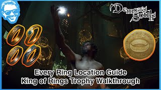 All Ring Locations Guide  King of Rings Trophy  Demons Souls Remake 4k HDR [upl. by Ahsinod173]