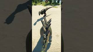 🦖Dino battle ALLOSAURUS vs STEGOSAURUS with NEW SKIN  JWE2 jurassicworld dinosaurs jurassicpark [upl. by Jillane676]