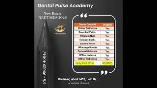 NEET MDS 2026 BATCH clinicalneetmds dentisteducation opportunity inicetmds neetmds [upl. by Ahsekahs]