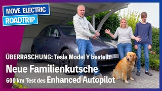 ÜBERRASCHUNG Tesla Model Y bestellt  600 km Trip amp Test des Enhanced Autopiliot  V3 Ladekurve [upl. by Grenville513]