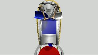 2 Stroke Engine Animation [upl. by Naiviv800]