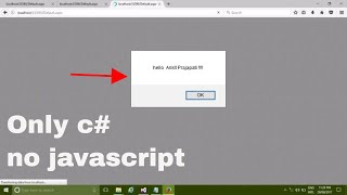 How to Show Popup MessageBox in Webform or Webpage in Asp net c [upl. by Hoy]