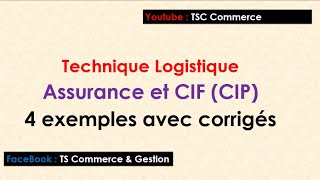 Technique Logistique  Calculer Assurance et CIF CIP [upl. by Charron175]