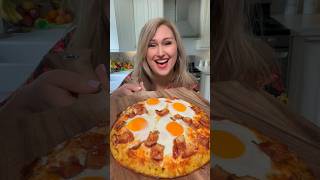 Hash Brown Crust Breakfast Pizza breakfastideas easyrecipe [upl. by Rabma803]