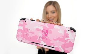 OMG A PINK CAMO NINTENDO SWITCH Unboxing [upl. by Woodman49]