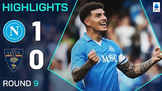 NAPOLILECCE 10  HIGHLIGHTS  Captain Di Lorenzo comes to Napoli’s rescue  Serie A 202425 [upl. by Adnawt]