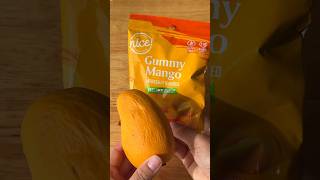 Peelable Mango Gummy vs Mango Fruit 🥭 viralfood mango candy [upl. by Gweneth256]