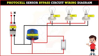 Photocell Sensor Bypass Circuit Wiring Diagram [upl. by Rafaelof]