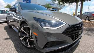 2022 Hyundai Sonata SEL PLUS  Hampton Gray  Black Interior  222377 [upl. by Aeresed]