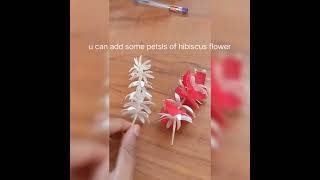 Make beautiful gajara without using thread🌼🌼🌼beautytips beautyhacks trending youtubeshorts [upl. by Llet656]