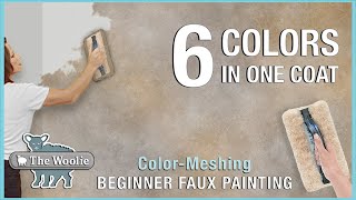 How To Faux Paint ColorMeshing Technique DIY HOMEIMPROVEMENT FAUXPAINTING THEHOMEDEPOT Woolie [upl. by Leimad500]