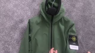 Stone Island  Light Soft Shell R EDye SS22 Jacket Review  Mens Clothing [upl. by Raddie]