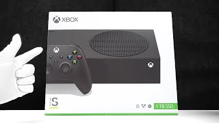 The New Xbox Console Unboxing Series S Carbon Black  Gameplay [upl. by Terr]