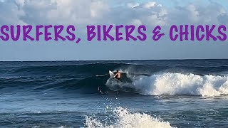 🏄‍♀️SURFERS🏍️ BIKERS amp quotCHICKSquot🐥PO’IPŪ SHORELINE CRUISE🤙 WatchRelatedVideos [upl. by Enylodnewg]