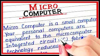 What is micro computer  Definition of Micro computer  Micro computer kise kahate hain [upl. by Eusassilem822]