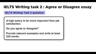 IELTS Writing task 2 agree or disagree essay STRATEGY FOR IELTS BAND 9 [upl. by Silverts]