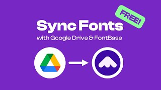 Sync Fonts with FontBase and Google Drive FREE [upl. by Wally]