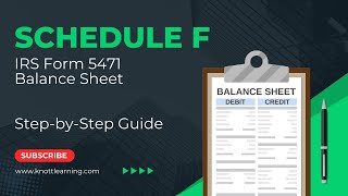 Schedule F Balance Sheet  IRS Form 5471 [upl. by Netsrek634]