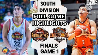 FINALS GAME 1  MPBL HIGHLIGHTS  BATANGAS VS QUEZON  SOUTH DIVISION FINALS 2024 mpbl [upl. by Atinrev]