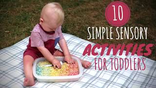 10 Simple Sensory Activities for Toddlers  DIY Baby Entertainment [upl. by Clava]