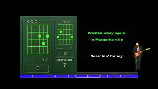 Jimmy Buffett  Margaritaville  Backing Track with lyrics chords [upl. by Akili964]