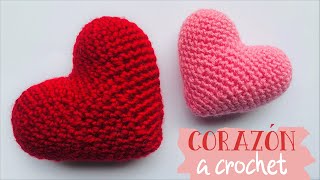 CORAZÓN A CROCHET  Como tejer corazón a crochet paso a paso [upl. by Blayne]