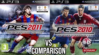 PES 2011 VS 2010 PS3 [upl. by Ronda207]