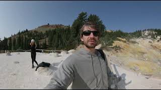 Lassen Volcanic National Park in 360 VR  Bumpass Hell Hydrothermal Vents [upl. by Arit]