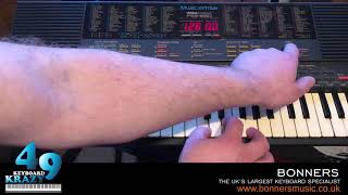 Yamaha PSS580 Portasound Keyboard  Tutorial [upl. by Atiuqehc]