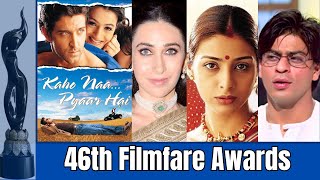 46 Filmfare Awards 2001 Filmfare Awards filmfareawards shahrukhkhan hrithikroshan sanjaydutt [upl. by Rhys]