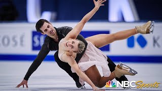 Hubbell amp Donohue keep medal streak alive with ice dance silver at World Championships  NBC Sports [upl. by Winters]