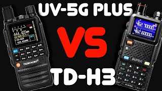 Baofeng UV5G Plus vs TidRadio TDH3  I Compare The TDH3 GMRS Radio To The Baofeng UV5G Plus GMRS [upl. by Thgiwd]