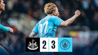 HIGHLIGHTS BOBB THE HERO AS CITY PRODUCE LASTGASP WIN  Newcastle 23 Man City  Premier League [upl. by Anined]