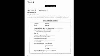 Host Family Applicant IELTS Listening Test [upl. by Eilyab]