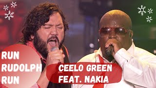 CeeLo Green feat Nakia  quotRun Rudolph Runquot  Exclusive Live Performance [upl. by Falkner669]