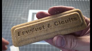 DIY Sawdust Fire starter Brick 3dprinting diy [upl. by Ardnuhsor]