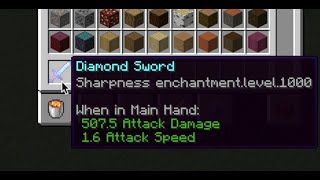 How To Get A Sharpness 1000 Sword In Minecraft 1164 No Mods Vanilla Minecraft 2022 [upl. by Yelbmik]