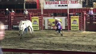 Bull RidingPainted Pony Rodeo 72419 Lake Luzerne NY Lake George [upl. by Selinski617]